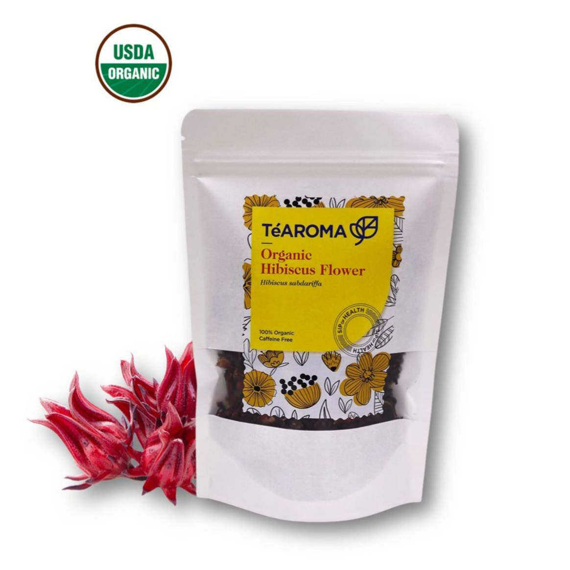 进口TeAROMA有机洛神花茶30克丰富维他命C矿物质多种好茶养生