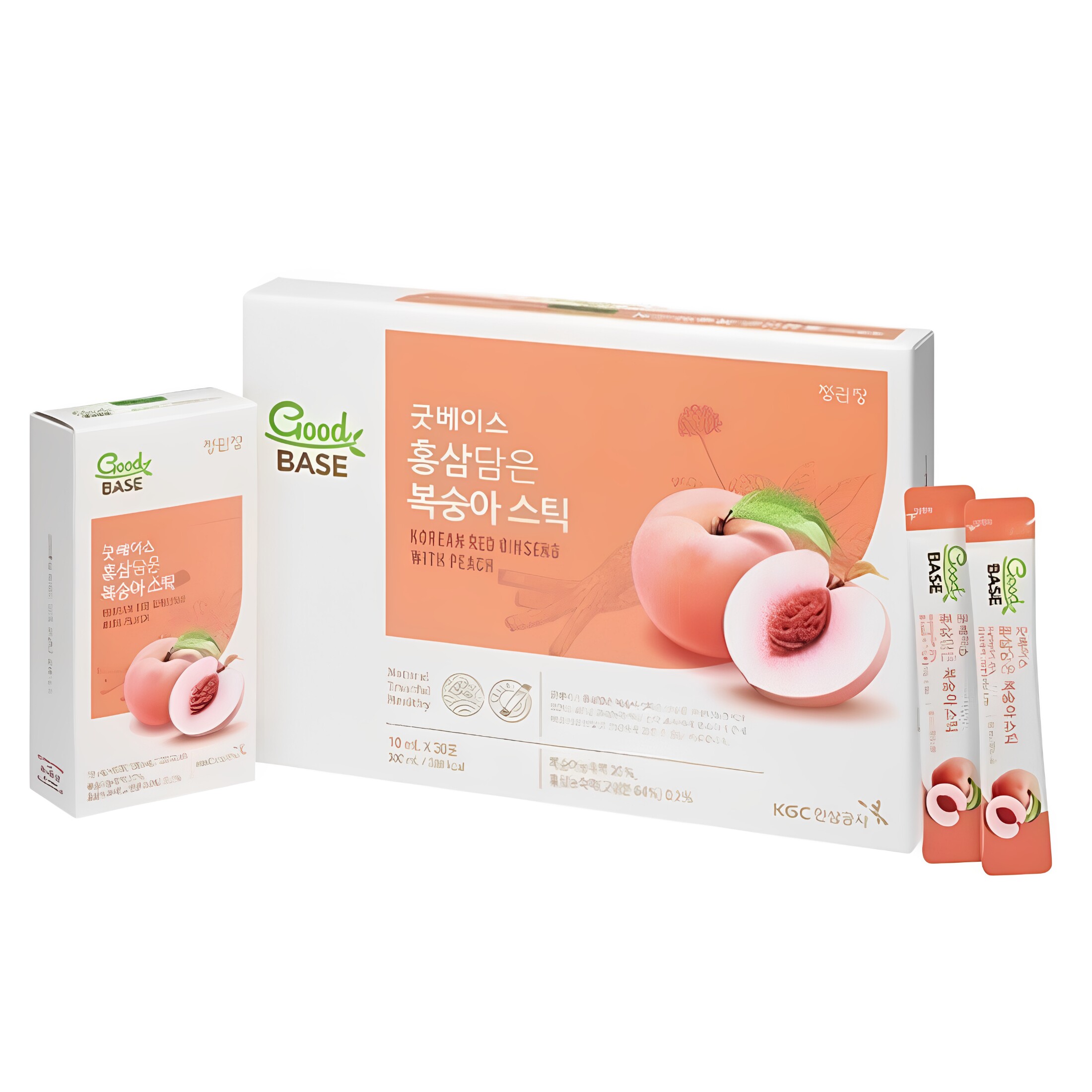 正官庄 进口韩国水蜜桃红参液10mlx30包日常即饮补充能量提升元气