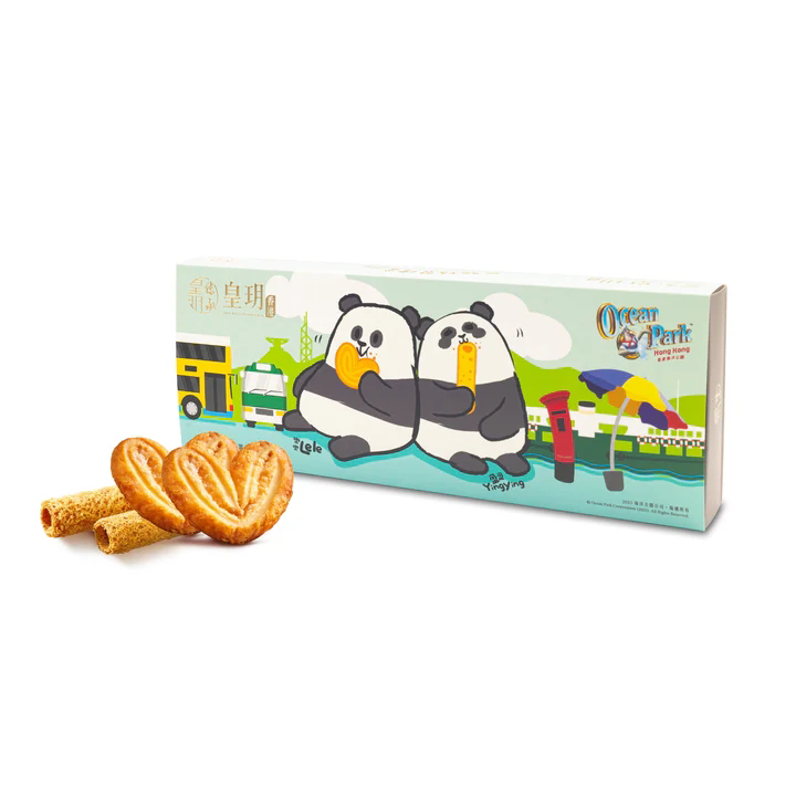 香港进口皇玥熊猫饼食熊猫精装礼盒美食篇原味蜂巢蛋卷原味蝴蝶酥