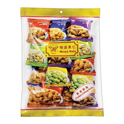 蝴蝶牌 精选杂果仁280克健康零食混合坚果休闲零食独立包装袋装版