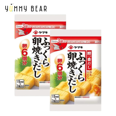 YAMAKI香港进口日式日本烧蛋卷酱汁家用烹饪调味酱料15毫升x3袋*2