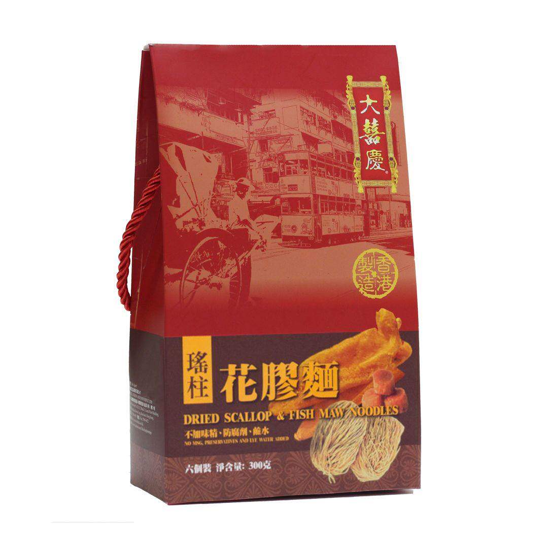 大囍庆 - 瑶柱花胶面手挽装幼面6个装传统手工制作香港特色干面
