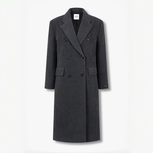 STUDIO TOMBOY 双层羊绒混纺西装大衣女通勤长款气质宽松保暖外套
