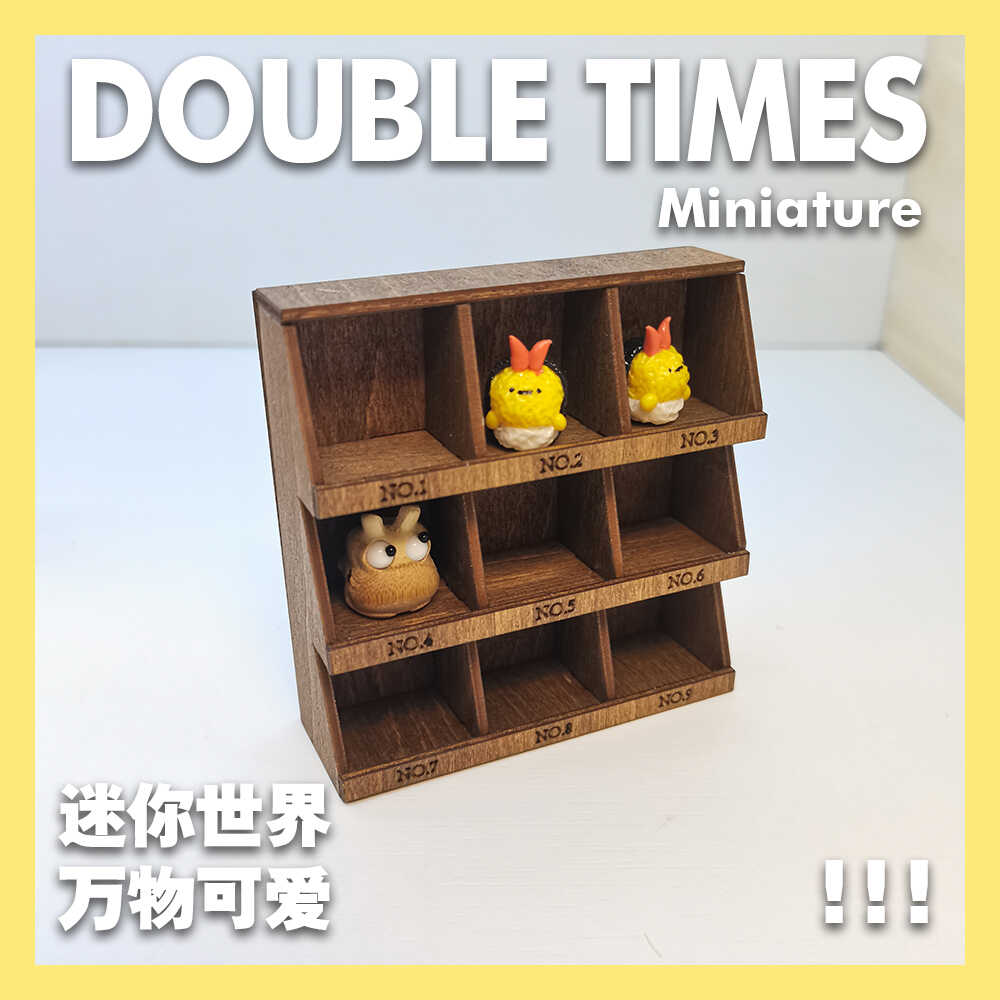 迷你娃娃屋112场景配件展示柜