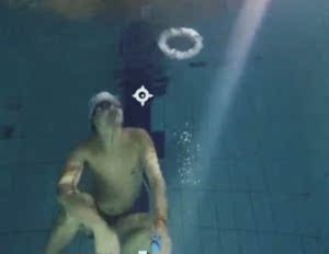 水母克星 水下O形气泡 儿童潜水玩具 训练闭气 手工海豚圈圈 组装