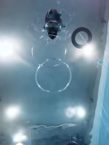 水母克星 水下O形气泡 儿童潜水玩具 训练闭气 手工海豚圈圈 组装