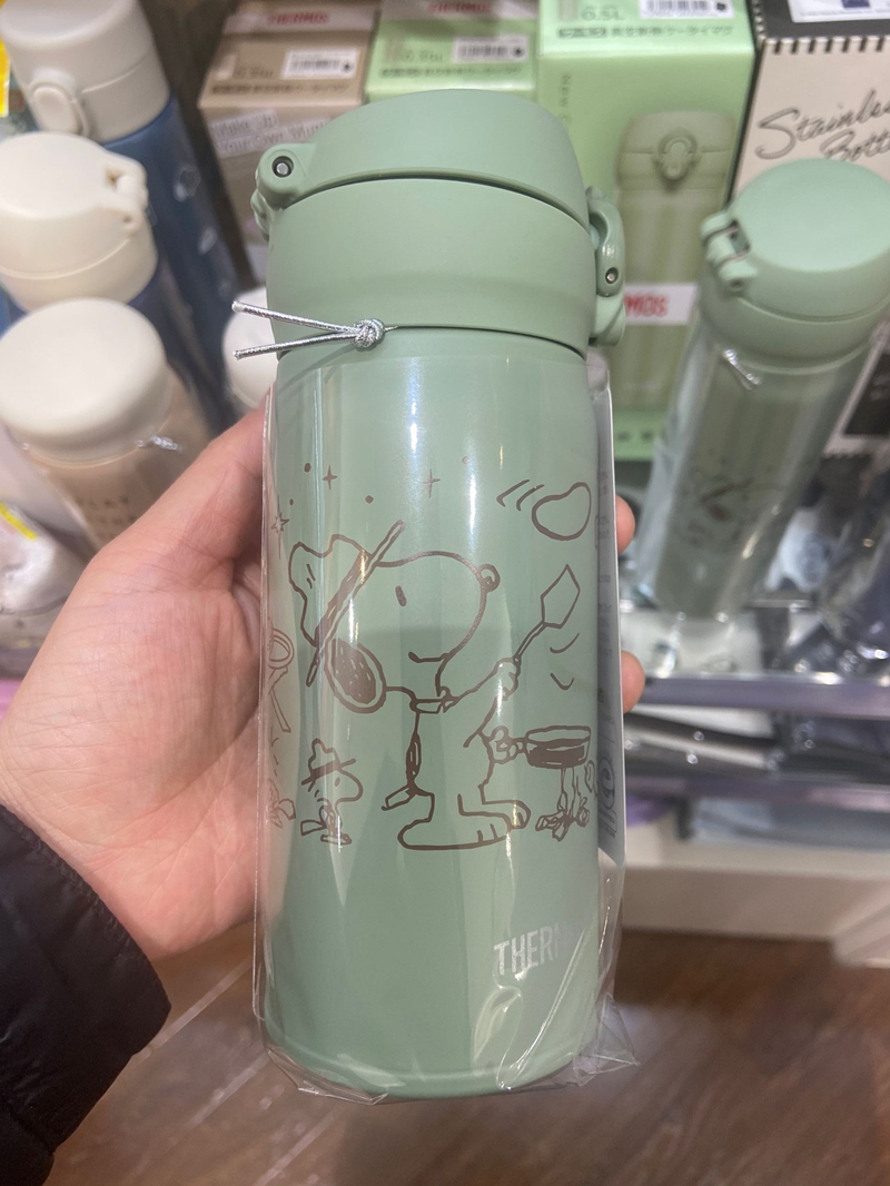 【现】日本膳魔师peanuts史努比&thermos保温保冷杯 限定50周年75