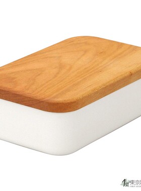 Noda Horo黄油存放盒珐琅 厨房储物盒 200克 日本制