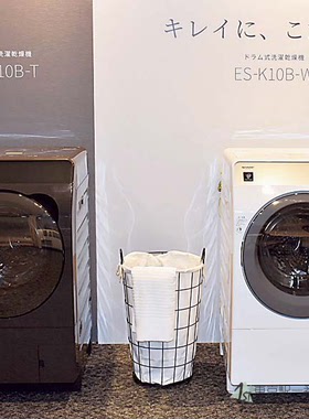 日本直送23年新款夏普10kg微高压滚筒洗衣机净离子群消毒ES-K10B