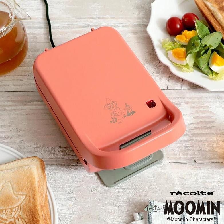 日本代购 Moomin精灵姆明 可爱面包机三明治机早餐机 印图案