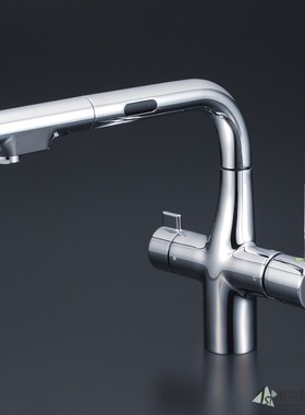 日本代购 KVK KM6131EC 内置净水器L型单柄式混合水龙头