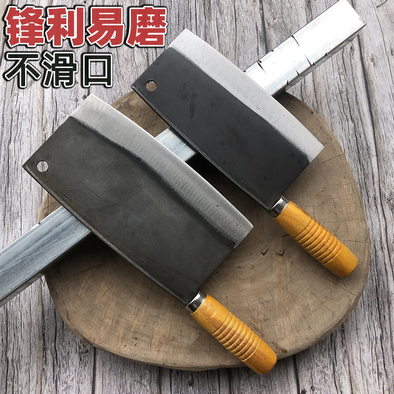 锰钢宽背菜刀商用斩鸡鸭鱼档斩骨刀商用锋利易磨不滑口越南菜刀