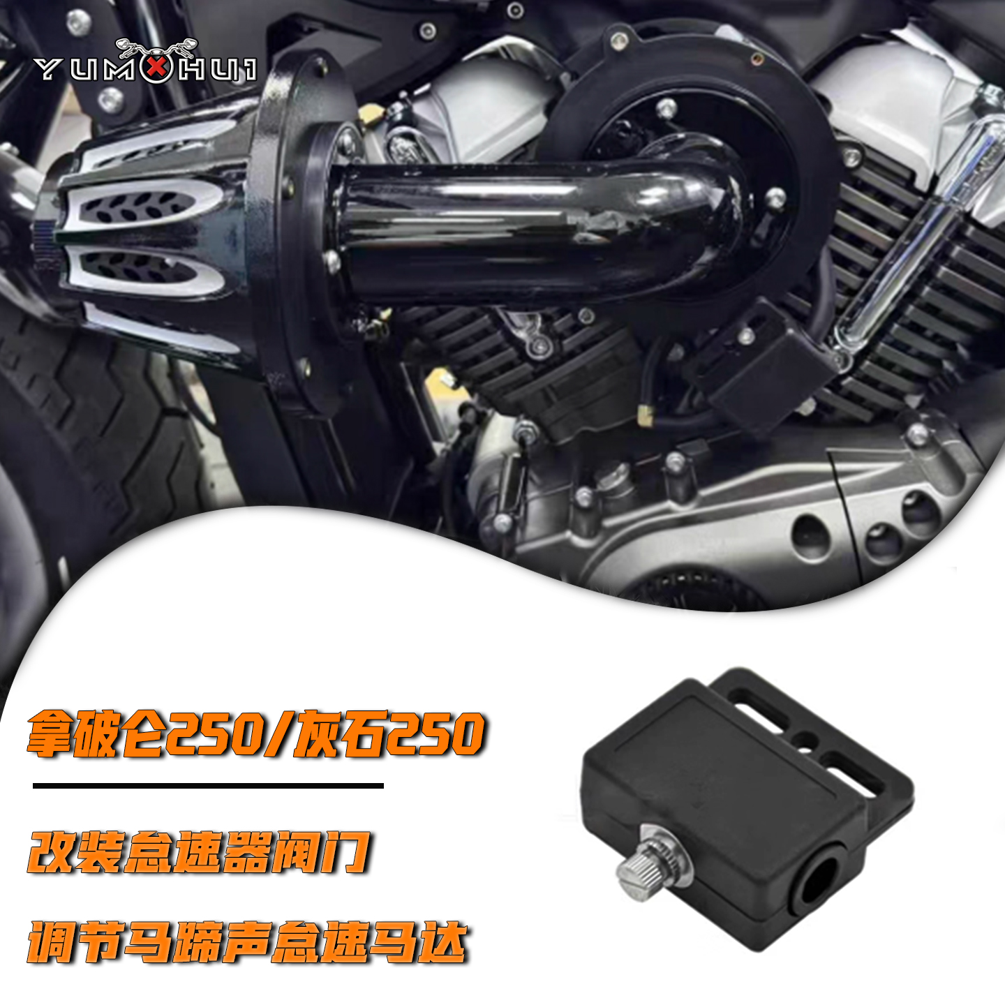 奔达拿破仑250怠速器阀门灰石250改装调节马蹄声复古怠速马达配件