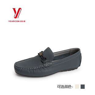 真皮高级感乐福鞋 意尔康女鞋 2026春季 新款 6212ZR61029A 平底豆豆鞋