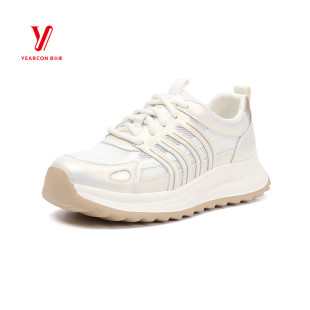 透气网面厚底耐磨运动休闲鞋 新款 5481ZD48511Y 2026春季 意尔康女鞋