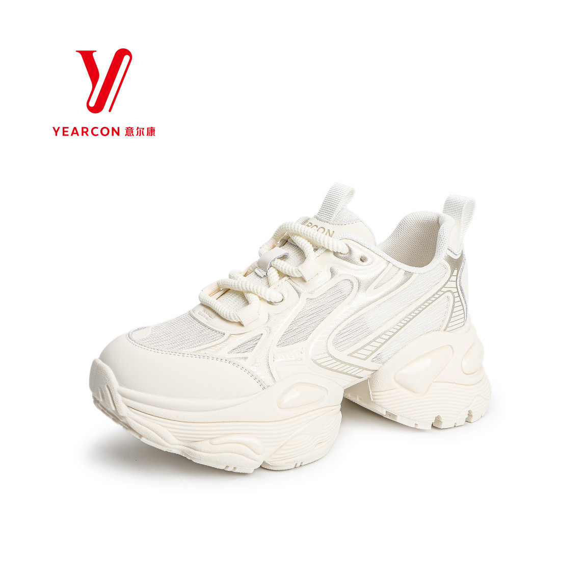 意尔康老爹鞋休闲厚底正品网面