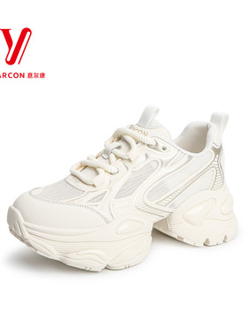 意尔康专柜女鞋2024新款夏季厚底透气网面老爹鞋爆款百搭潮49222