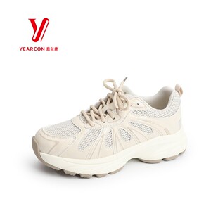 意尔康女鞋2026春季新款网面透气轻便软底运动休闲鞋6182AD16047U