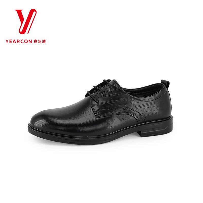 意尔康纯牛皮男鞋2024新款男靴冬季加绒保暖商务正装皮鞋549283,流行男鞋,正装皮鞋,淘宝优惠券,粉丝福利购,淘宝优惠卷