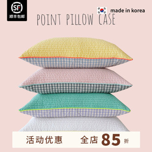 现货 韩国进口100支高密度纯棉枕套纯手工制作枕头套 asaroom