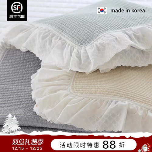 温柔奶油色韩国四季床盖