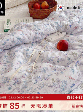 福利价 小鸟系列 ASAROOM 韩国莫代尔空调被春秋被一体被可机洗