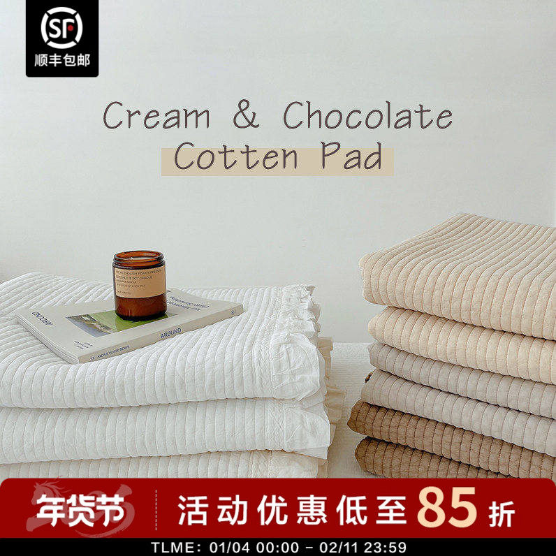 现货▲ 2米大床可用  asaroom韩国纯棉绗缝大床单(柔软，自留N条),床上用品,化纤被,淘宝优惠券,粉丝福利购,淘宝优惠卷