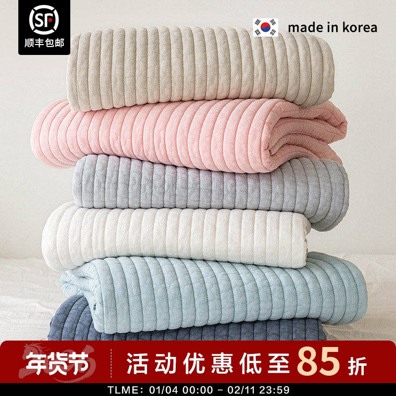 现货▲柔软莫代尔100%床盖~ASAROOM 韩国绗缝床单夏被两用