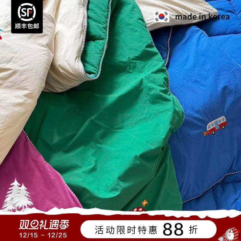 5折 韩国品牌Tinycosmos 儿童纯棉四季被 一体被 可机洗