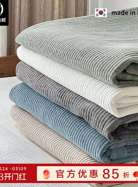 现货▲不买后悔系列暖fufu 实用 ASAROOM韩国加厚床单两面用床盖