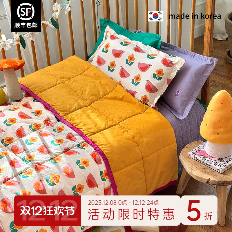 韩国儿童纯棉空调被可机洗