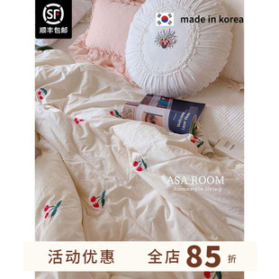 现货 甜美小樱桃ASAROOM韩国纯棉樱桃被套清新又可爱 小美私藏