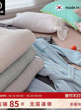 现货▲柔软~ASAROOM 韩国绗缝床盖莫代尔100%床单夏被两用 可机洗