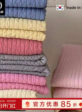 现货▲DU家自留N条 ASAROOM韩国高密度纯棉床单夏被两用绗缝床盖