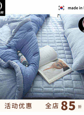 小美自留！ 超柔软～ASAROOM 韩国莫代尔条纹四季被