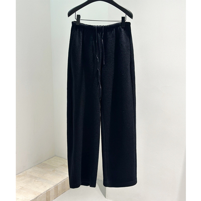 保暖又时调性！秋冬抽绳松紧腰百搭显瘦羊毛香蕉裤宽松休闲长裤女