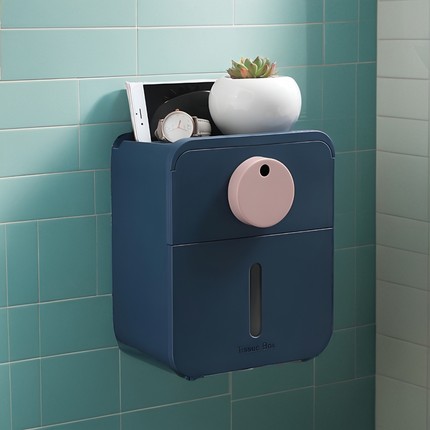 防辐射卫生间置物架纸巾盒爆款厕纸纸巾架厕所家用放卫生纸抽纸筒