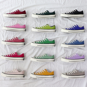 女2024春季 新款 韩版 1970s低帮帆布鞋 原宿ulzzang百搭潮学生男板鞋