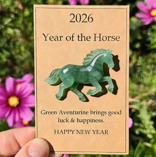 2026幸运亚克力小马Pocket Hug口袋拥抱马年卡片治愈礼物装饰物