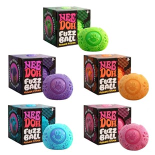 Atomic NeeDoh Fuzz Ball 笑脸解压毛球减压发泄玩具柔软捏捏乐