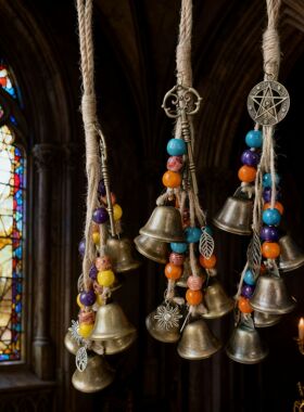 木珠手工编织铃铛门把手装饰