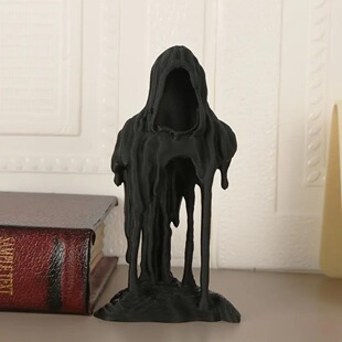 哥特式艺术融化神秘流动死神桌面摆件万圣节装饰节日氛围感装饰