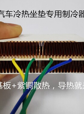 汽车座椅空调组件 TEC(Cu)-12909模组散热器