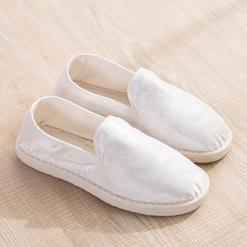 夏季新款浅口透气手工女圆头布鞋