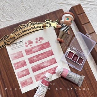 波特粉分装 美利蓝479大史温艺水彩复古干枯玫瑰花朵美甲固体颜料