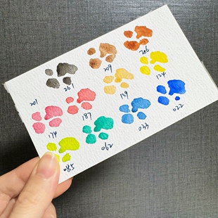 日下部水彩90色全套自选色分装固体颜料单块