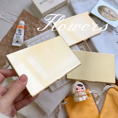 黄铜tn水彩盒便携式旅行收纳盒水彩颜料分装盒磁吸黄铜盒子