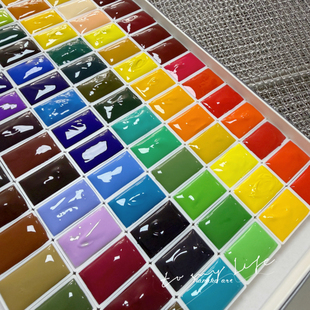 ROSA罗莎艺术家全色水彩颜料分装 试色 2ml半块格子自选色分装