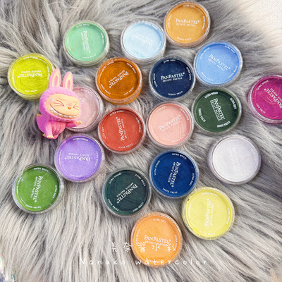 美国panpastel色粉饼盘98色软质艺术家色粉盘娃妆手办粉饼空盒
