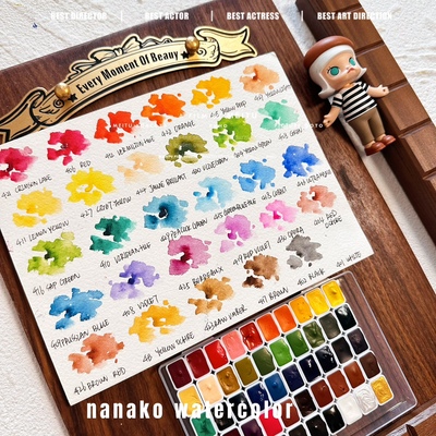 专业美甲水彩颜料透明玫瑰晕染